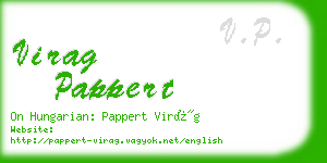 virag pappert business card
